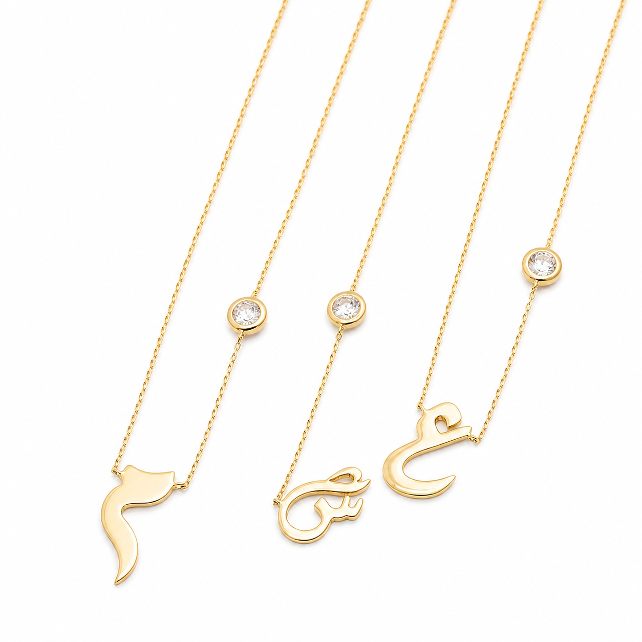 نواعم قلادة الحرف | Nawaem Arabic Initial Necklace — NW-009